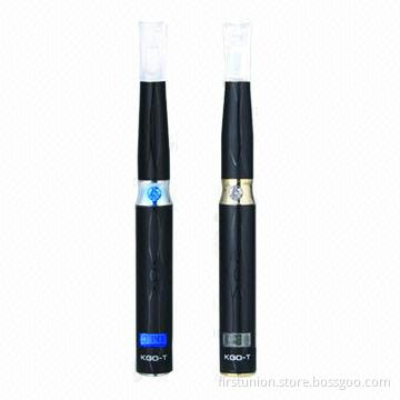 E-cigarettes, Up to 1,000 Puffs, LCD Battery Light and PU Glossy Process